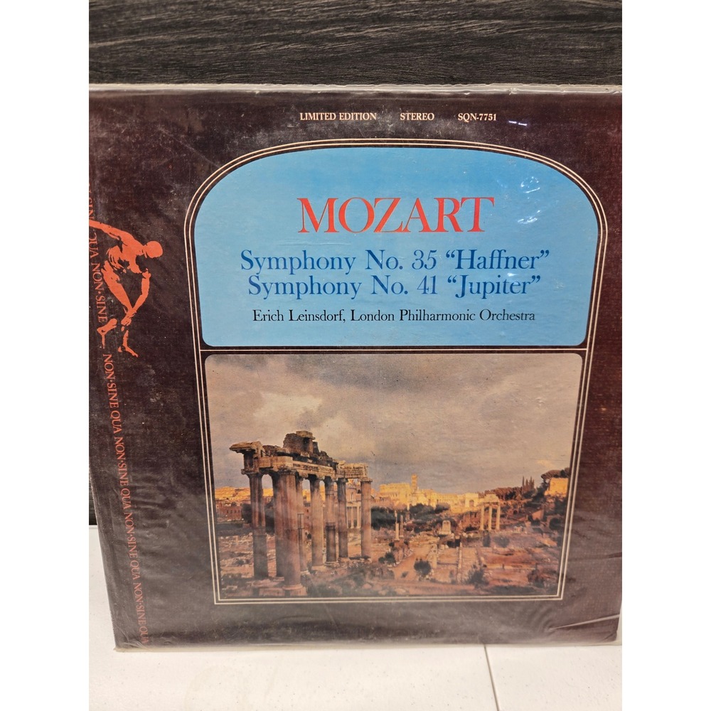 Mozart Symphony No 35 Haffner No 41 Jupiter Erich Leinsdorf London Phil SQN-7751